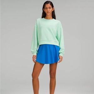 Lululemon Perfectly Oversized Cropped Crew Softstreme in Wild Mint